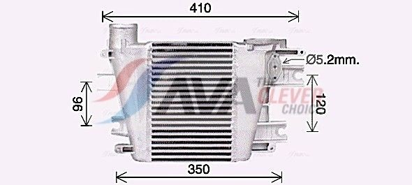Do koszyka Chłodnica intercoolera Nissan Patrol  Y61